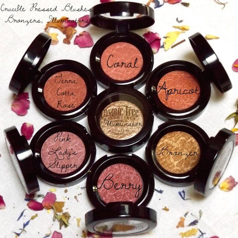 Crucible Pressed Blushes, Bronzers, Illuminators