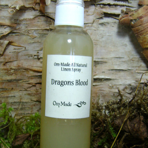 Linen Spray scented with alluring “Dragons Blood” scent