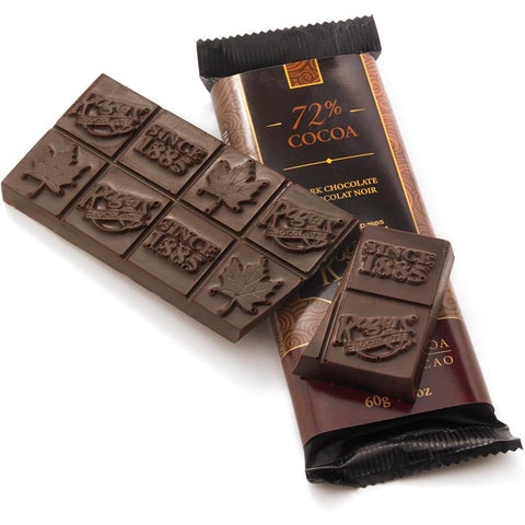 72% Cocoa Dark Chocolate Bar