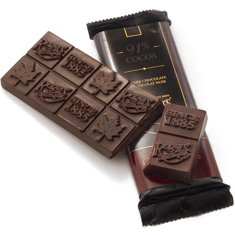 91% Cocoa Dark Chocolate Bar