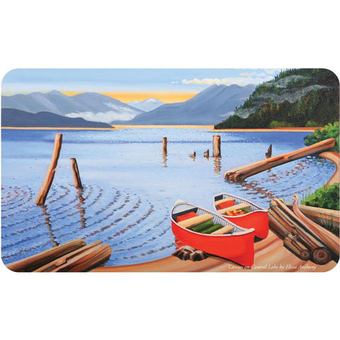 Canoes on Central Lake, by Elissa Anthony