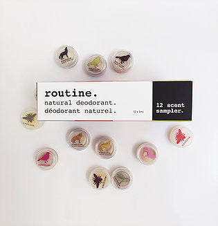 Routine Deodorant - Sample Pack - 12 Scents