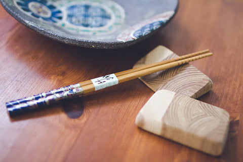 Set of 2 Knife/ Chopstick Rests- Ash, End-Grain