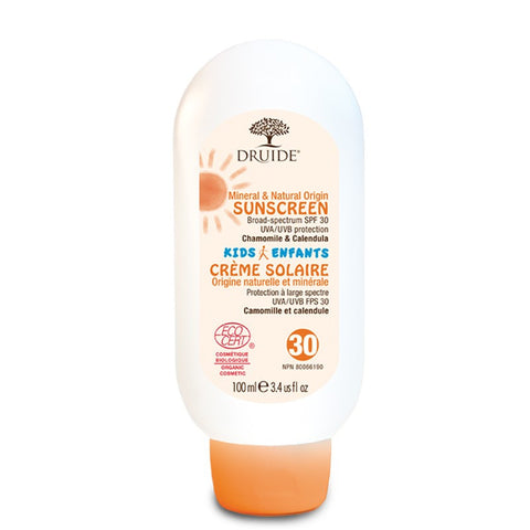 Kids Sunscreen SPF 30 Natural Mineral Certified Organic
