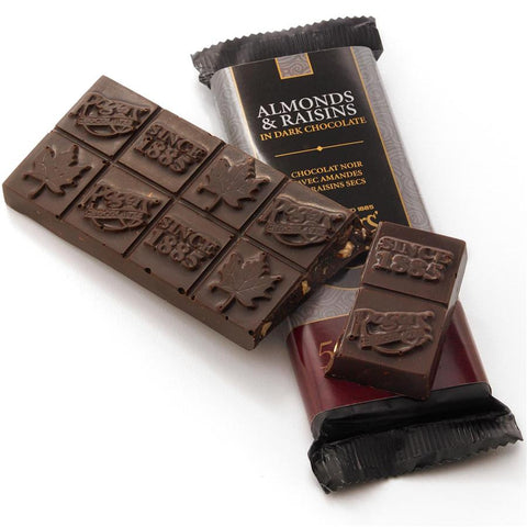 Almonds & Raisins Dark Chocolate Bar