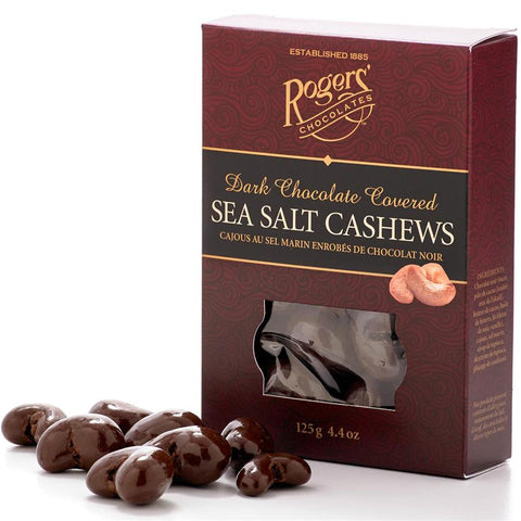 Dark Chocolate Covered Sea Salt Cashews